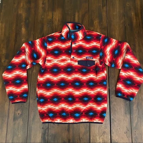 Patagonia Sweaters - Patagonia Synchilla wild desert fleece pullover RARE
